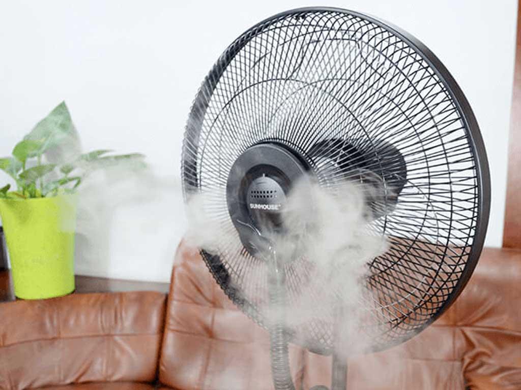 Nguyên lý quạt phun sương hoạt động ra sao mà phòng mát lạnh như điều hoà