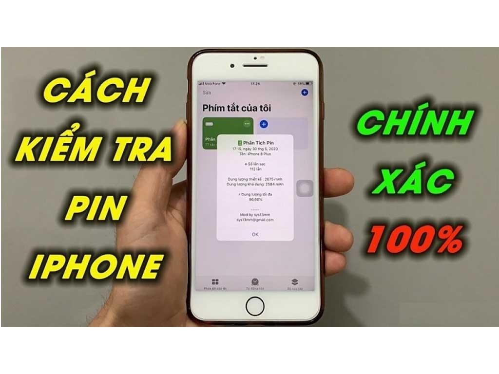 Cách kiểm tra phần trăm pin iPhone chính xác 100% để tránh chai pin nhanh