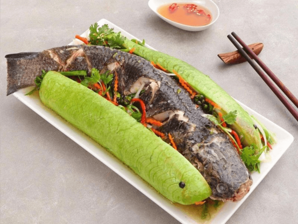 Cách làm cá lóc hấp bầu đơn giản mà thơm nức, mềm ngọt đến tận xương