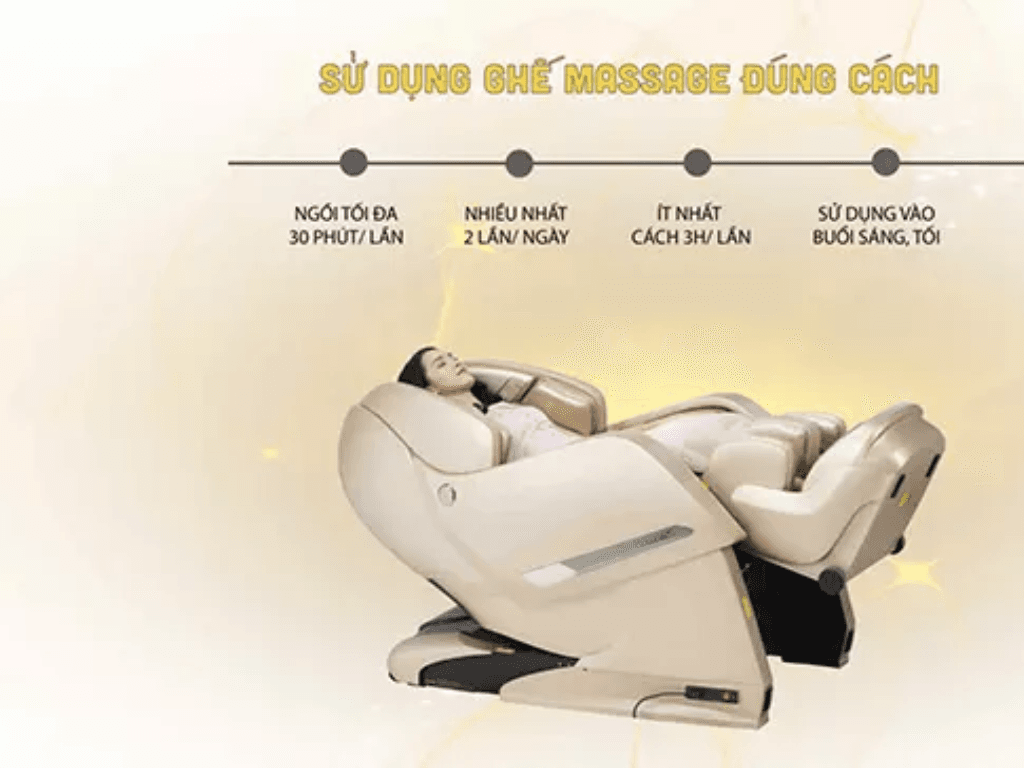 Nên nằm ghế massage bao nhiêu phút? "Cảnh báo" nhiều người đang dùng sai