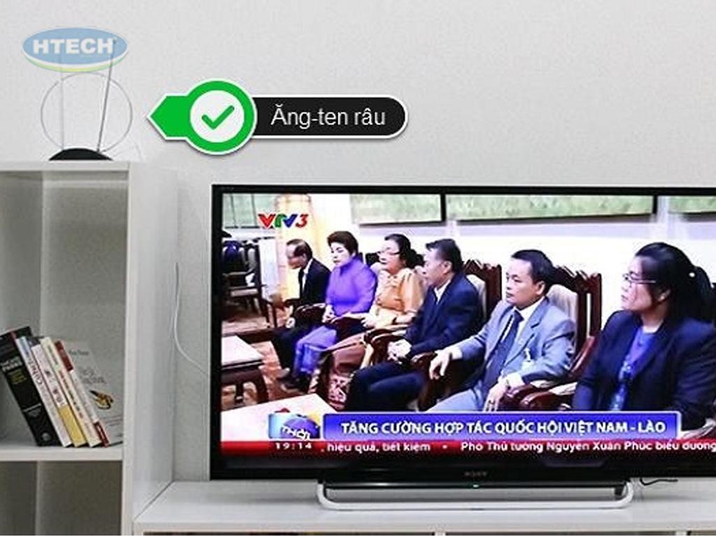 Cách lắp anten tivi trong nhà cho tivi tích hợp đầu thu DVB T2 ...