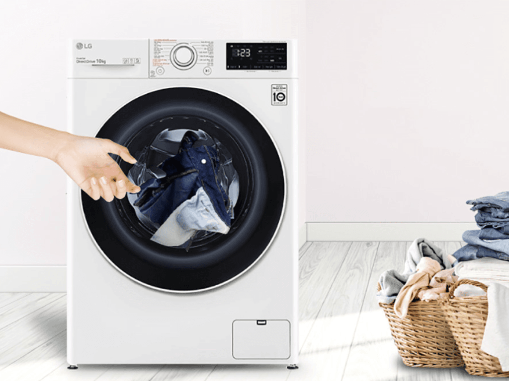 Máy giặt LG 10kg có dung tích lớn phù hợp với gia đình đông người