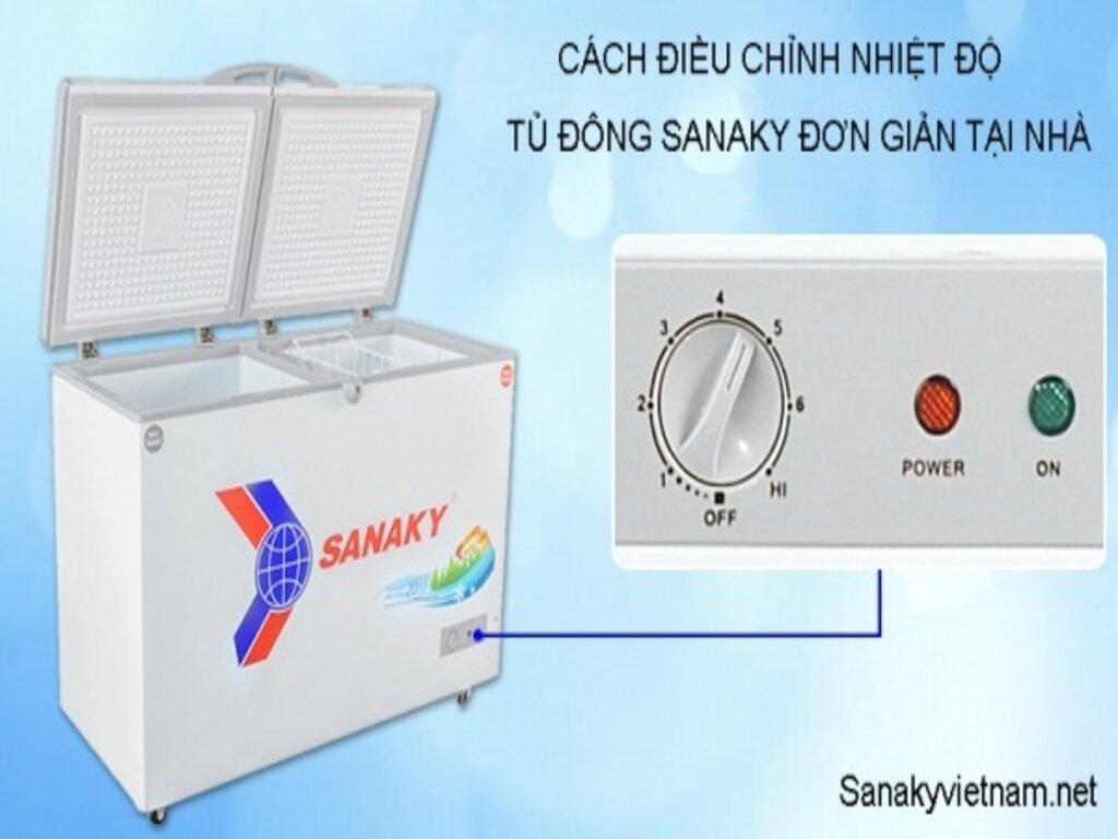 Cách Điều Chỉnh Nhiệt Độ Tủ Đông Sanaky 2 Cánh Đơn Giản