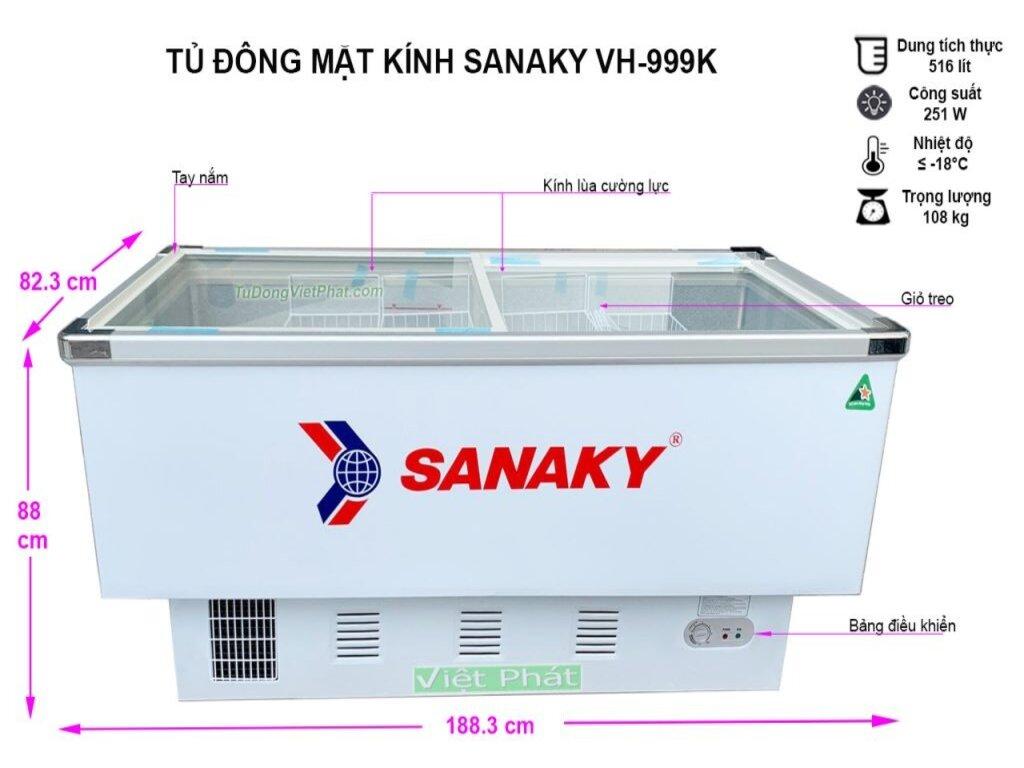 tủ đông Sanaky