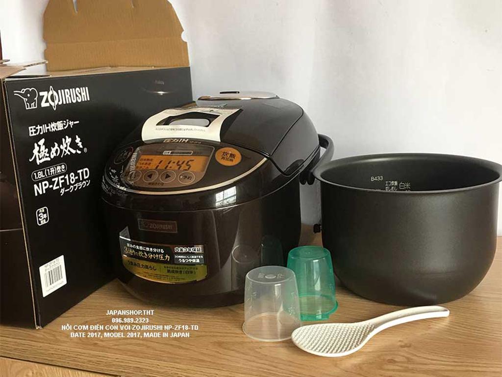 Nồi cơm điện cao tần Zojirushi NP-ZU10-TD chất lượng đến từ Nhật Bản