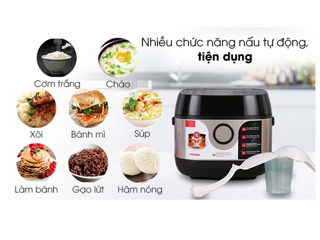 Nồi cơm điện cao tần Toshiba 1 lít RC 10IX1PV - Thiết kế hiện đại, chất lượng tuyệt vời, giá cả hợp lý