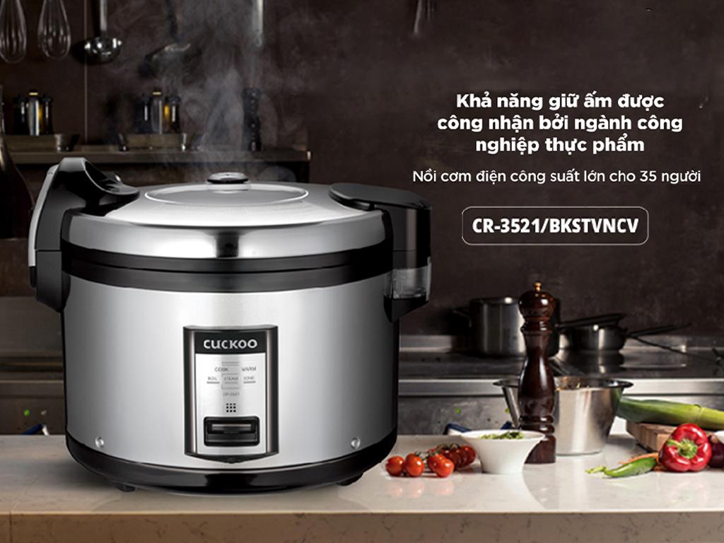 Nồi cơm điện công nghiệp Cuckoo 6.3L CR-3521 giải pháp hoàn hảo cho bếp ăn lớn