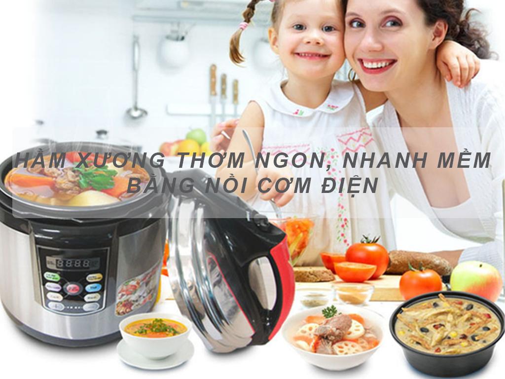 Mẹo hầm xương bằng nồi cơm điện BÒ, LỢN nhanh mềm thơm ngon trọn dinh dưỡng