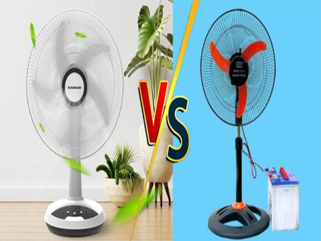 Lựa chọn giữa quạt tích điện hay quạt ắc quy, nên mua loại quạt nào?