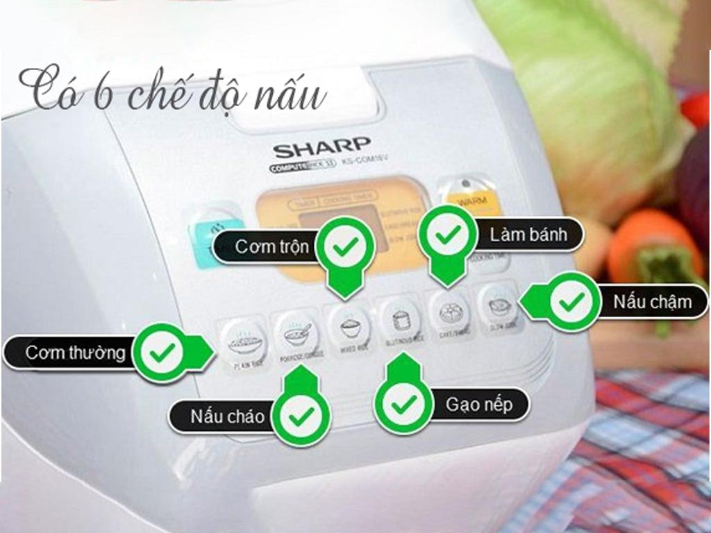 Cách sử dụng nồi cơm điện Sharp 1.8 Lít KS COM18V giá TỐT - Hiệu suất cao