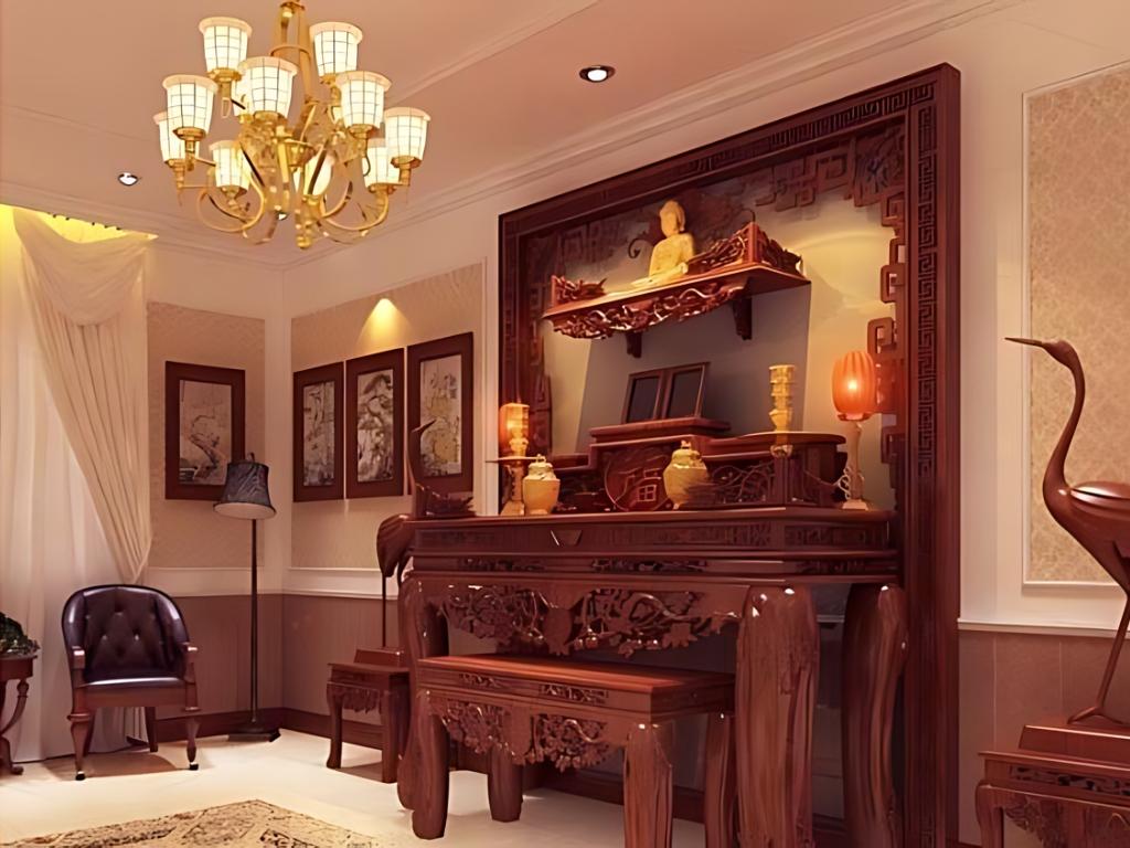 Cách trang trí đèn nháy trên bàn thờ thu hút tài lộc đem lại may mắn