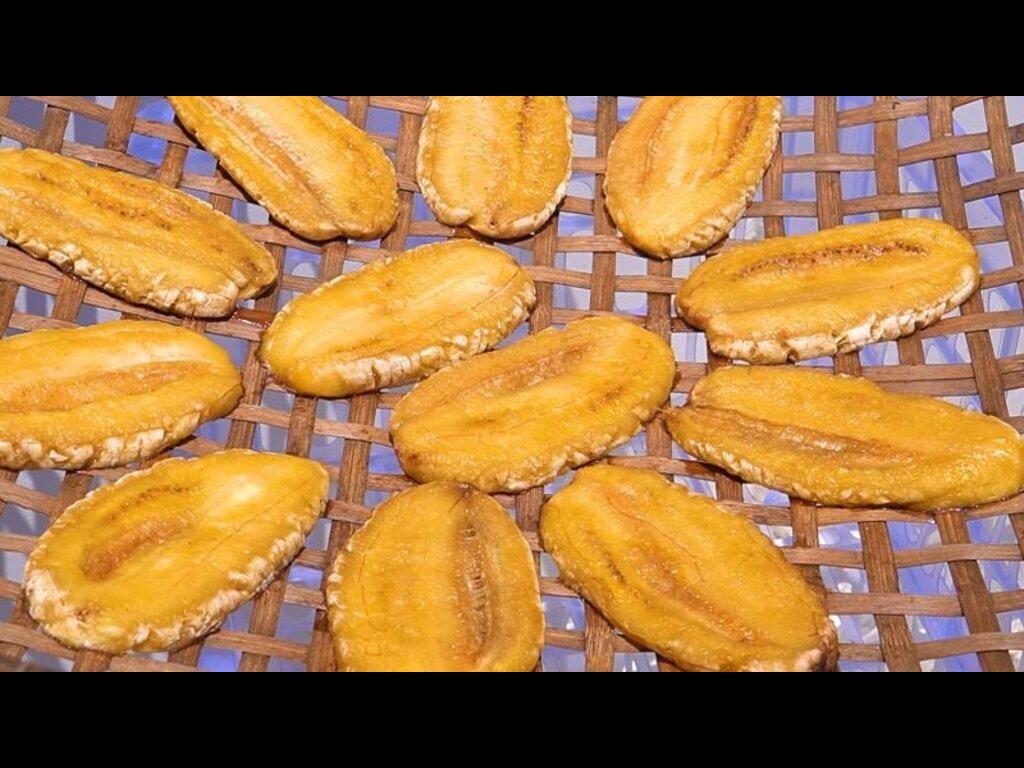 sấy chuối bằng lò nướng