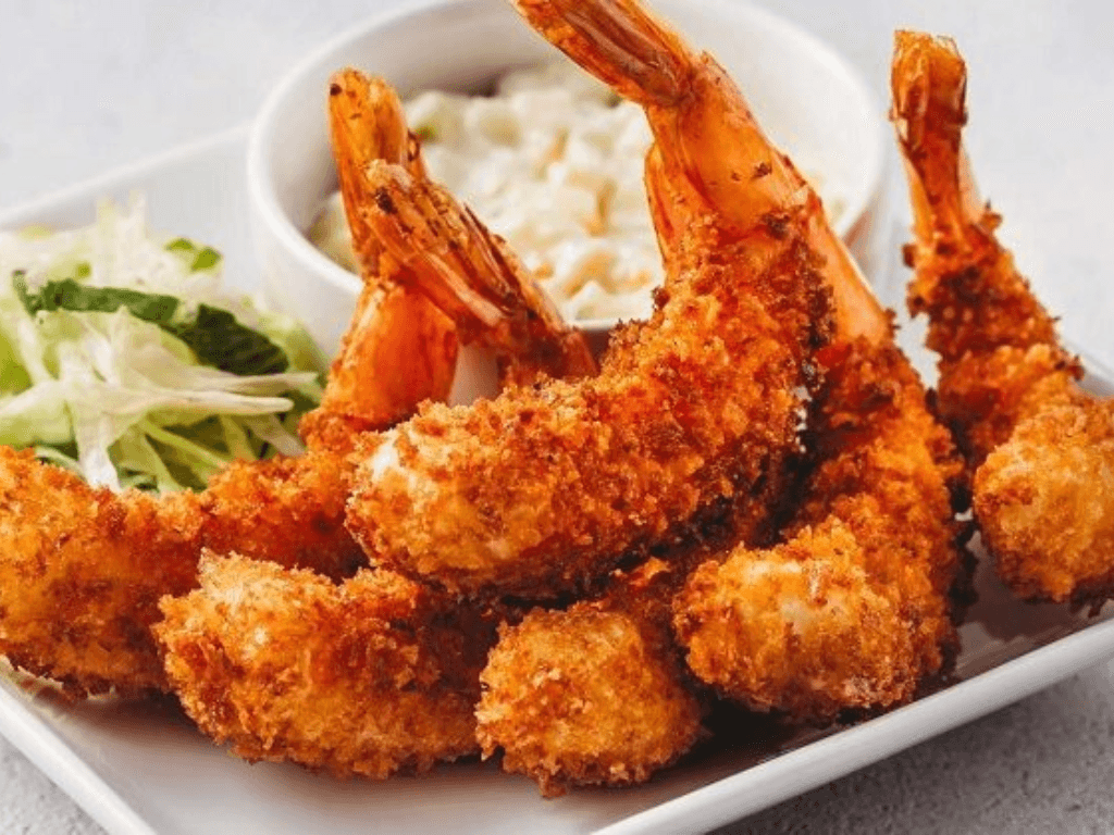 Tôm chiên xù bằng nồi chiên không dầu - Công thức chế biến cực dễ cho mọi nhà