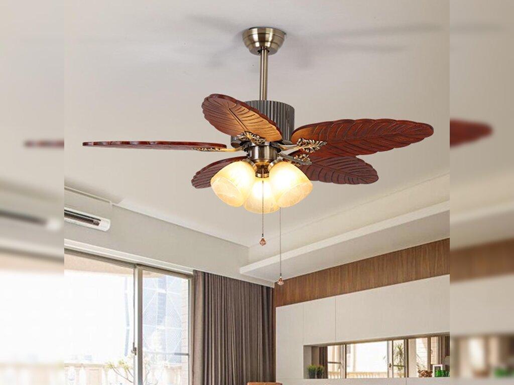 quạt trần đèn trang trí phòng khách