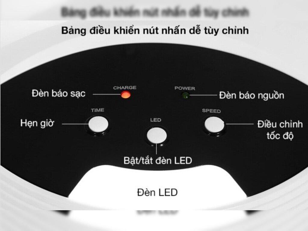 cách sạc quạt tích điện Sunhouse