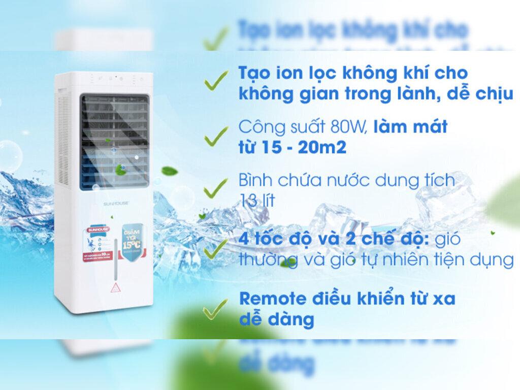 Hướng dẫn sử dụng và bảo quản quạt điều hòa Sunhouse SHD7717