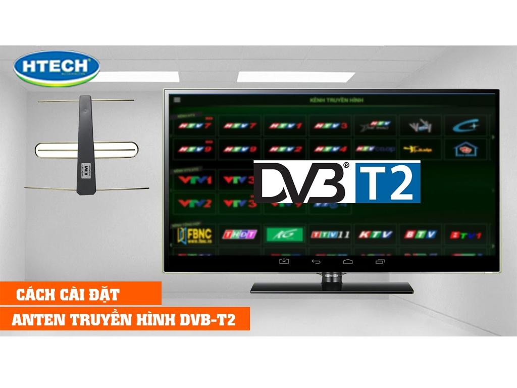 Cách lắp anten tivi trong nhà cho tivi tích hợp đầu thu DVB T2 từng bước
