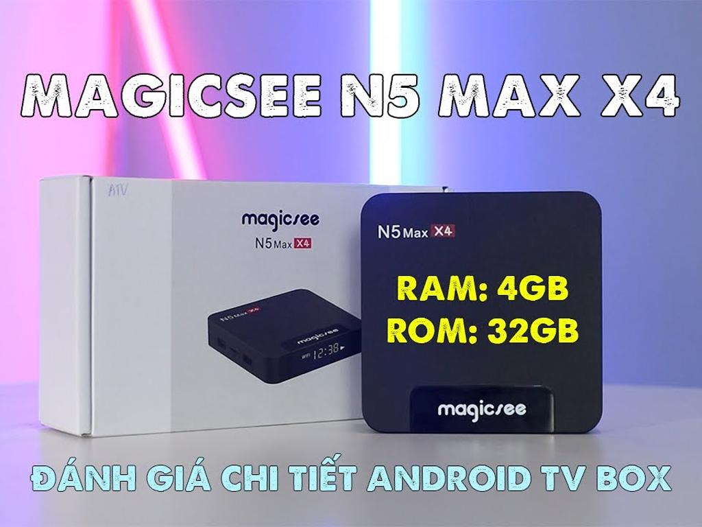 Đánh giá Android Tivi Box Magicsee N5 Max. Mua Tivi Box giá bao nhiêu