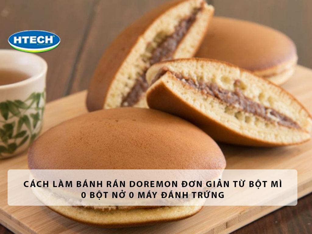 Cách làm bánh rán Doremon đơn giản từ bột mì 0 bột nở 0 máy đánh trứng