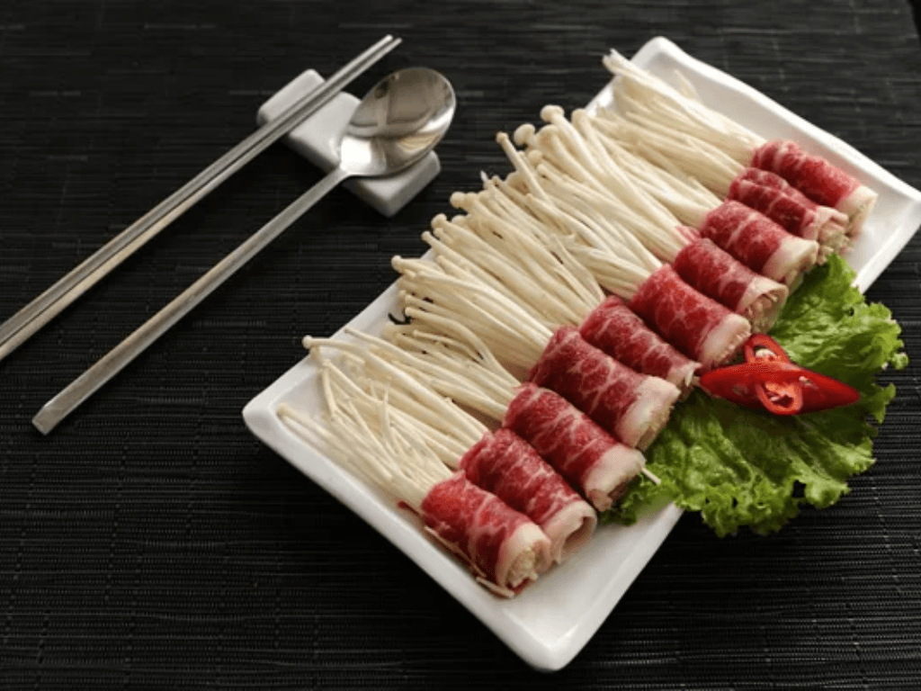 so-che-nam-kim-cham-va-thit-bo