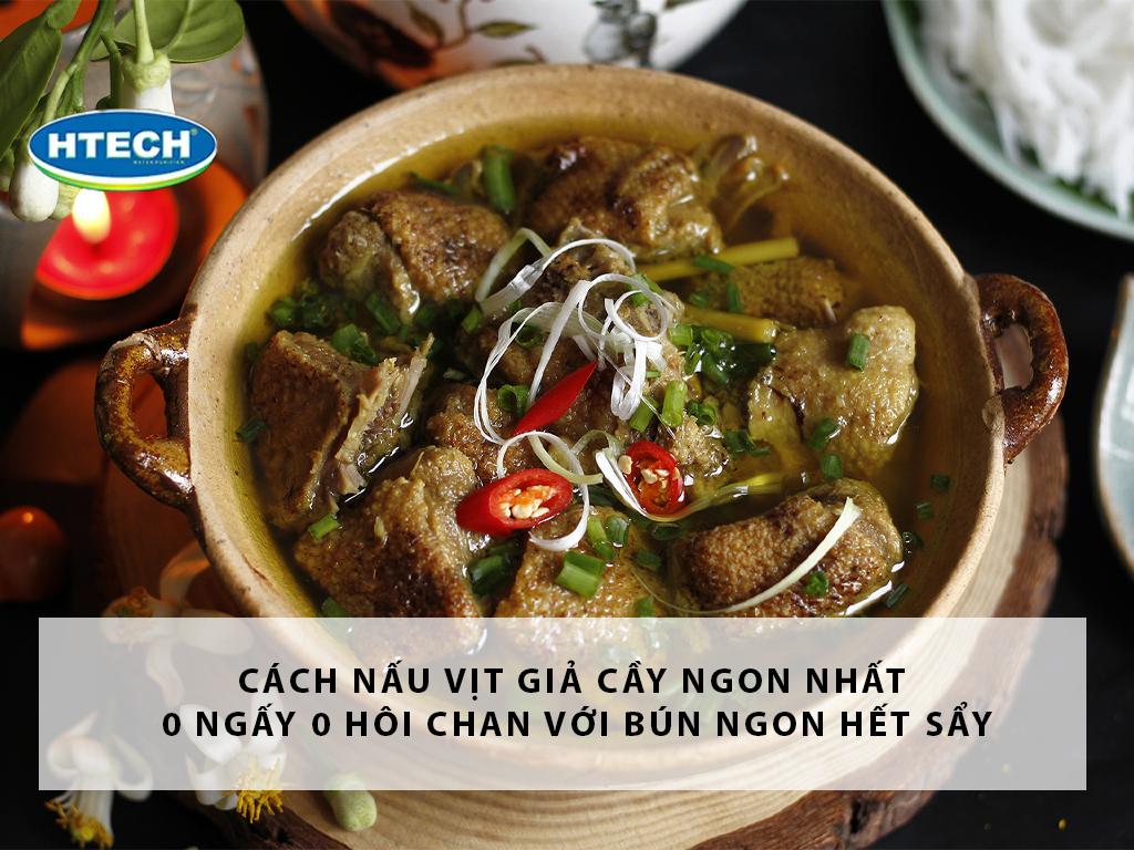 Cách nấu vịt giả cầy ngon nhất 0 ngấy 0 hôi chan với bún ngon hết sẩy