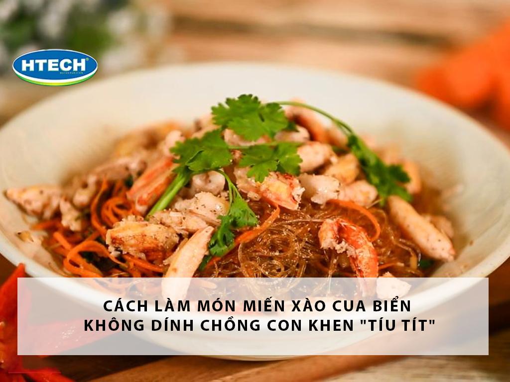 Cách làm món miến xào cua biển không dính chồng con khen "tíu tít"