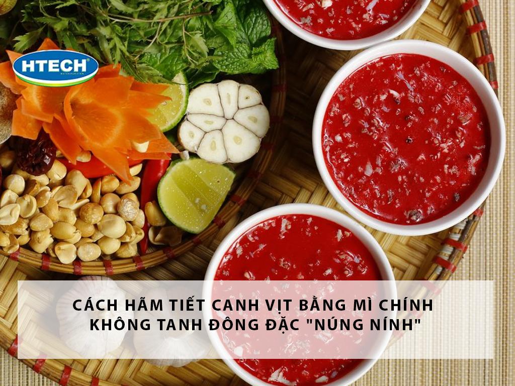 Cách hãm tiết canh vịt bằng mì chính KHÔNG tanh đông đặc "núng nính"