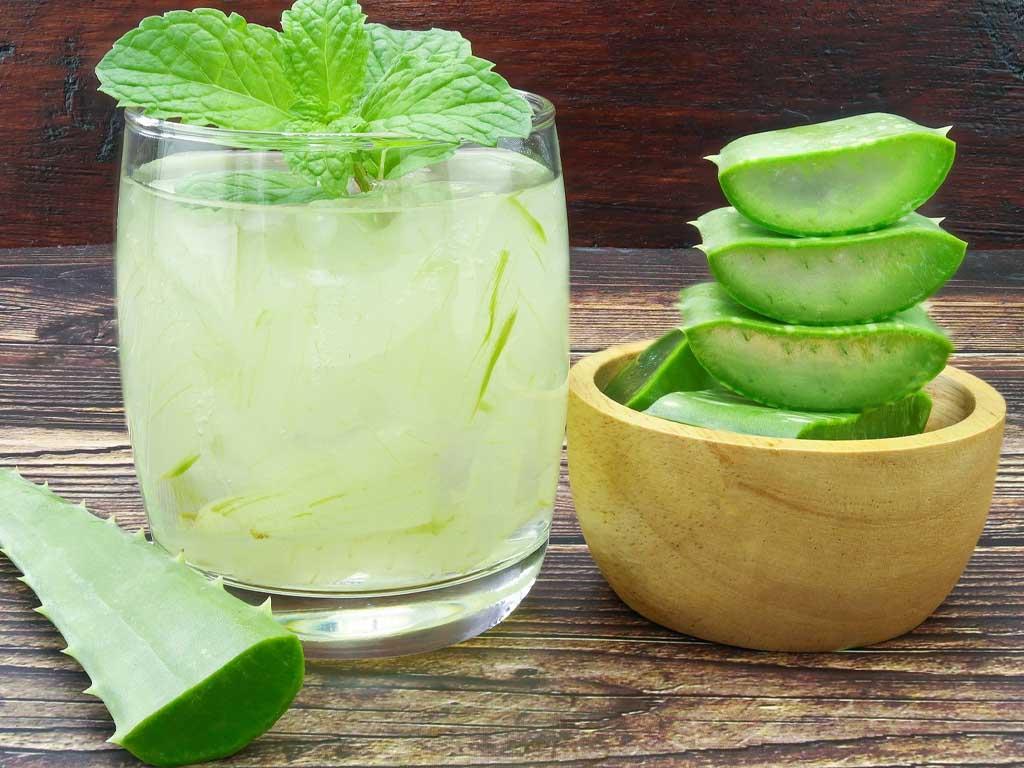 Cách nấu nước nha đam đường phèn "giảm cân" đánh tan mỡ bụng