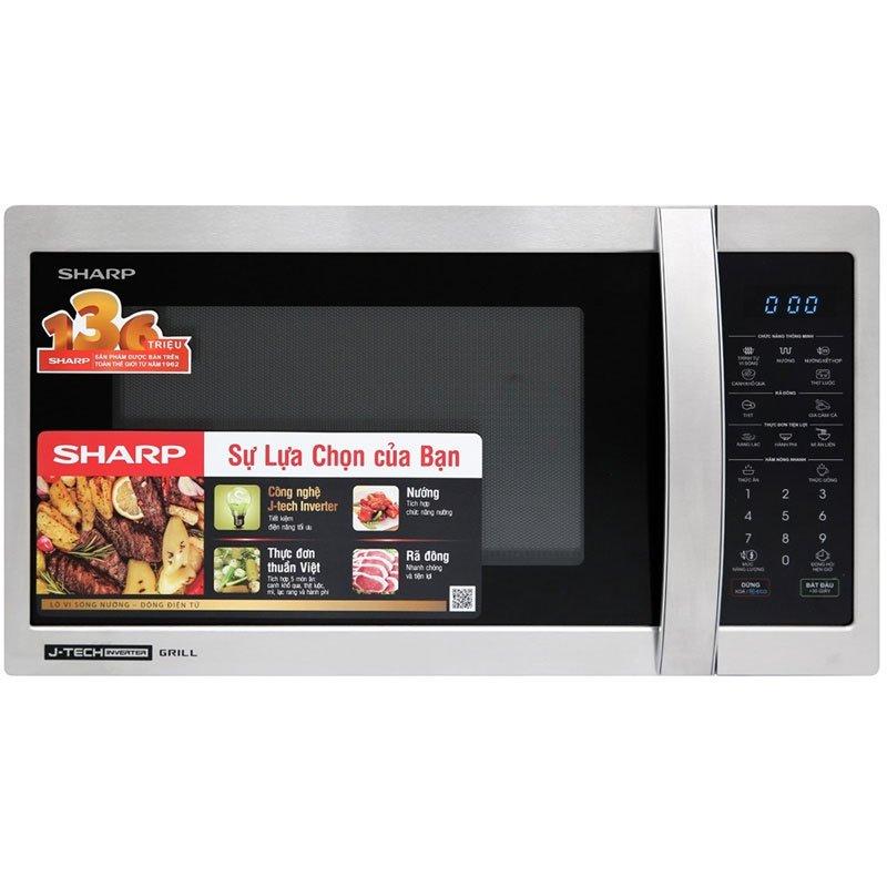 Lò vi sóng điện tử có nướng inverter 25L Sharp R-G52XVN-ST