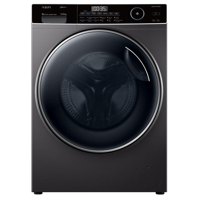 Máy giặt lồng ngang Aqua Inverter 10Kg + sấy 6Kg AQD-AH1000G.PS