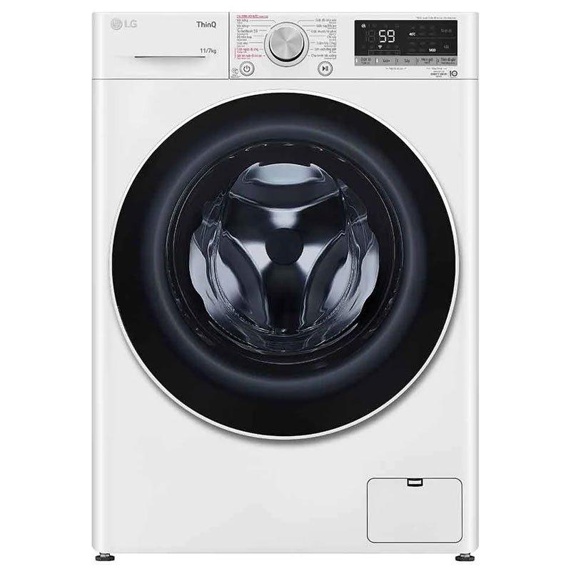 Máy giặt lồng ngang LG Inverter 11Kg + sấy 7Kg FV1411D4W-0