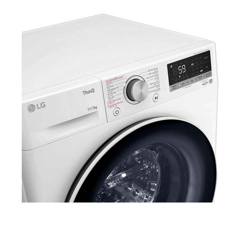 Máy giặt lồng ngang LG Inverter 11Kg + sấy 7Kg FV1411D4W-4