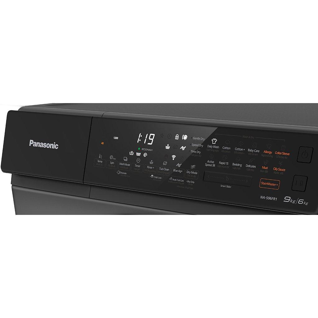 Máy giặt lồng ngang Panasonic Inverter 9Kg+sấy 6Kg NA-S96FR1BVT-6