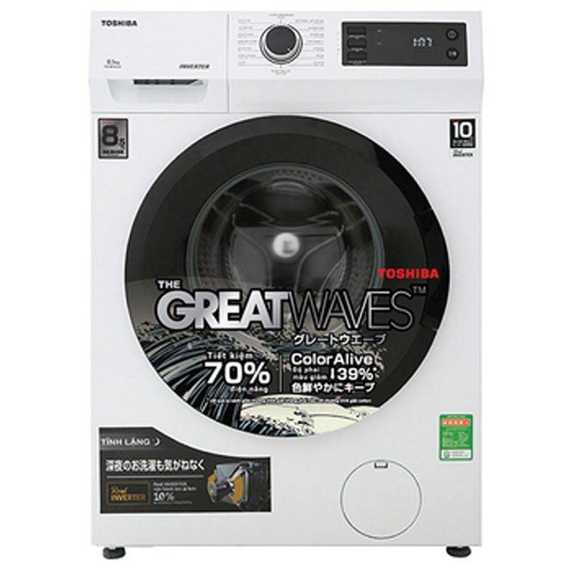 Máy giặt lồng ngang Toshiba Inverter 8,5Kg TW-BK95S2V(WK)
