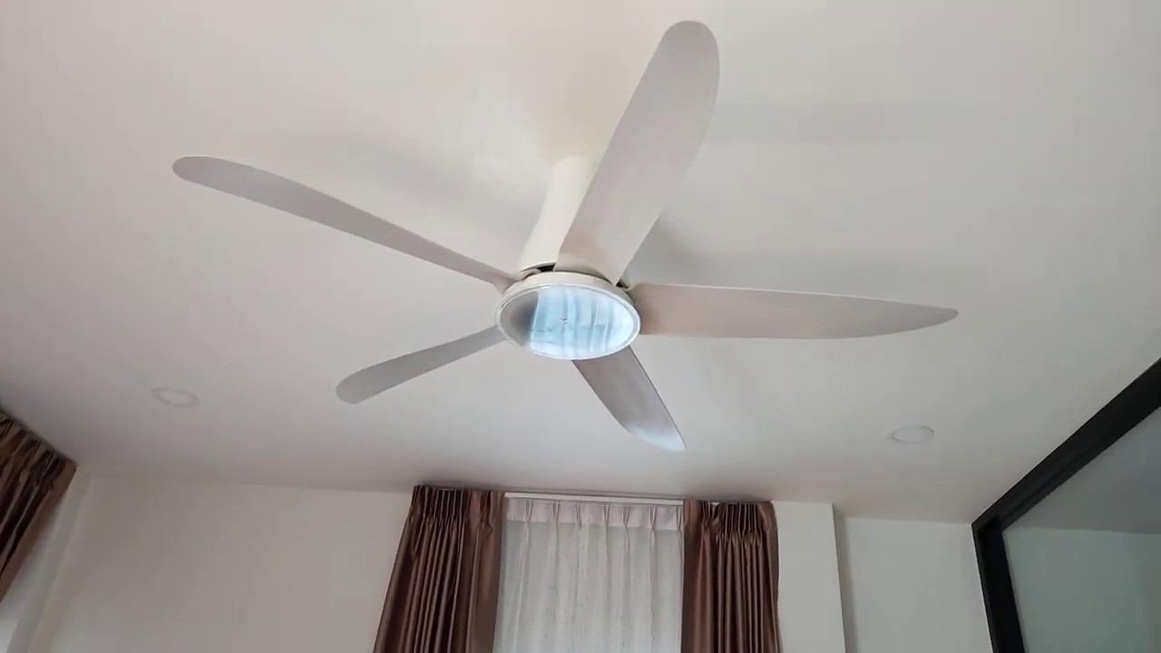 Quạt trần 5 cánh Mitsubishi C56-RW5 SF xám nhạt-Có điều khiển-6
