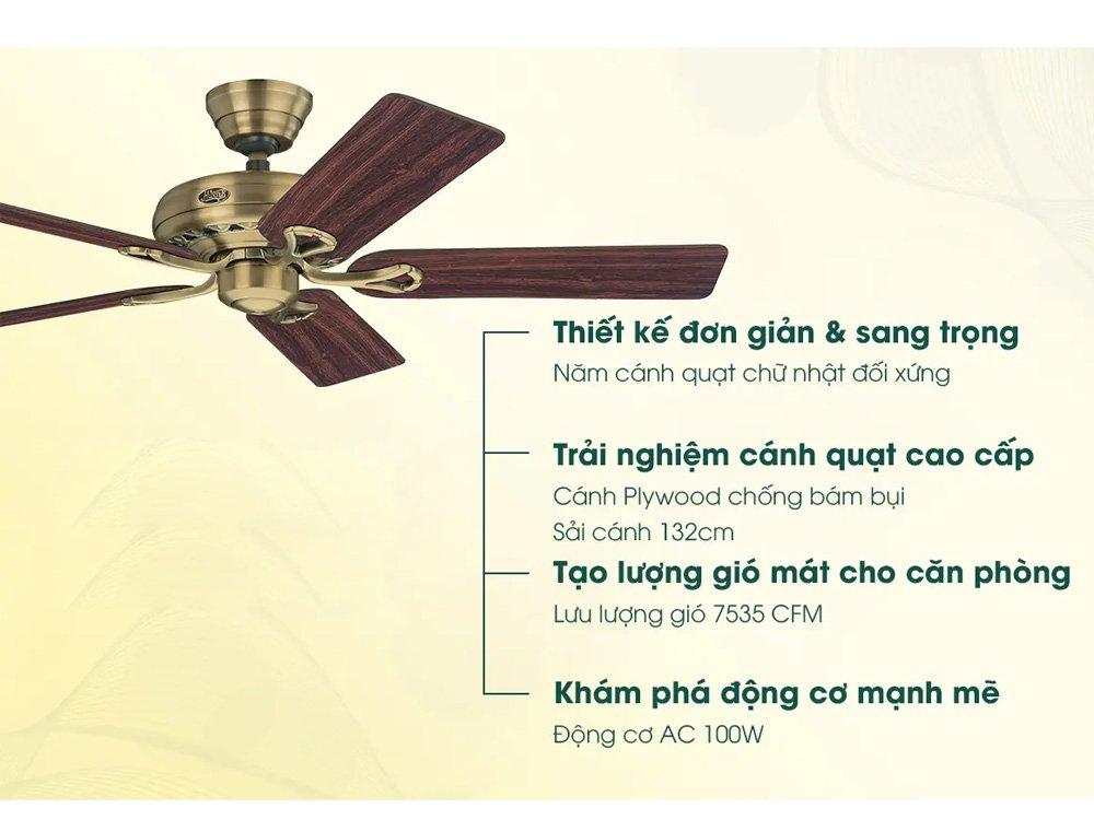 Quạt Trần Luxuryfan Hunter Savoy 24520-6