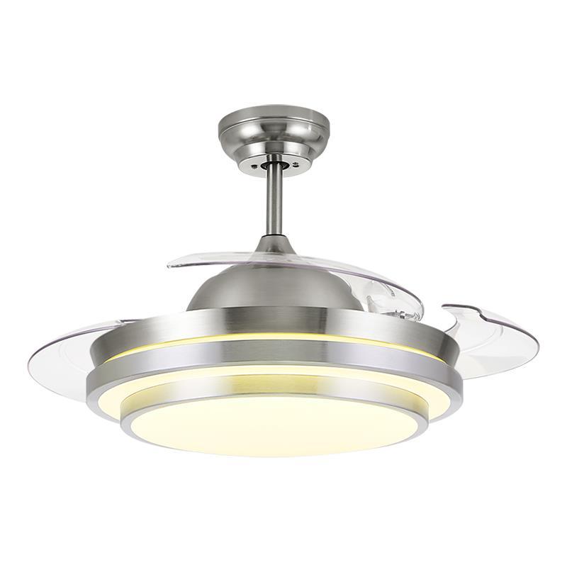 Quạt trần giấu cánh TCL XS0011 đèn LED có điều khiển màu sand nikel