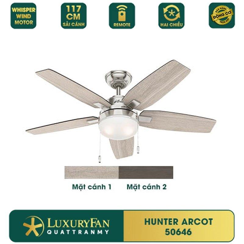 Quạt Trần Luxuryfan Hunter Arcot 50646-0