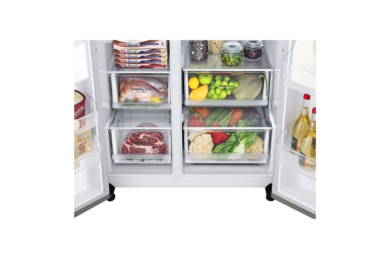 Tủ lạnh SBS LG Inverter 649L GR-B257JDS-3