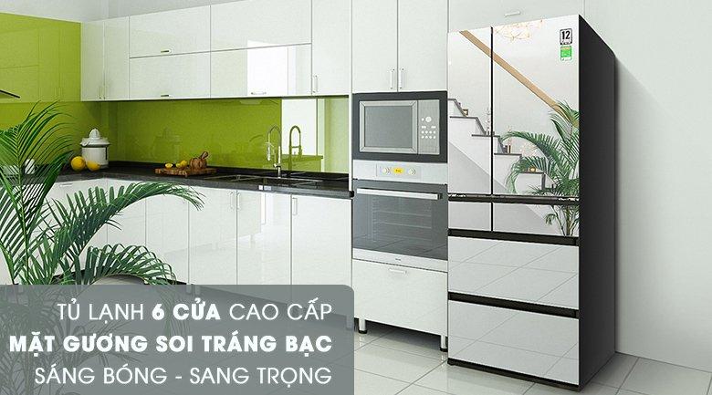 Tủ lạnh Panasonic Inverter 589L 6 cửa NR-F603GT-X2-1