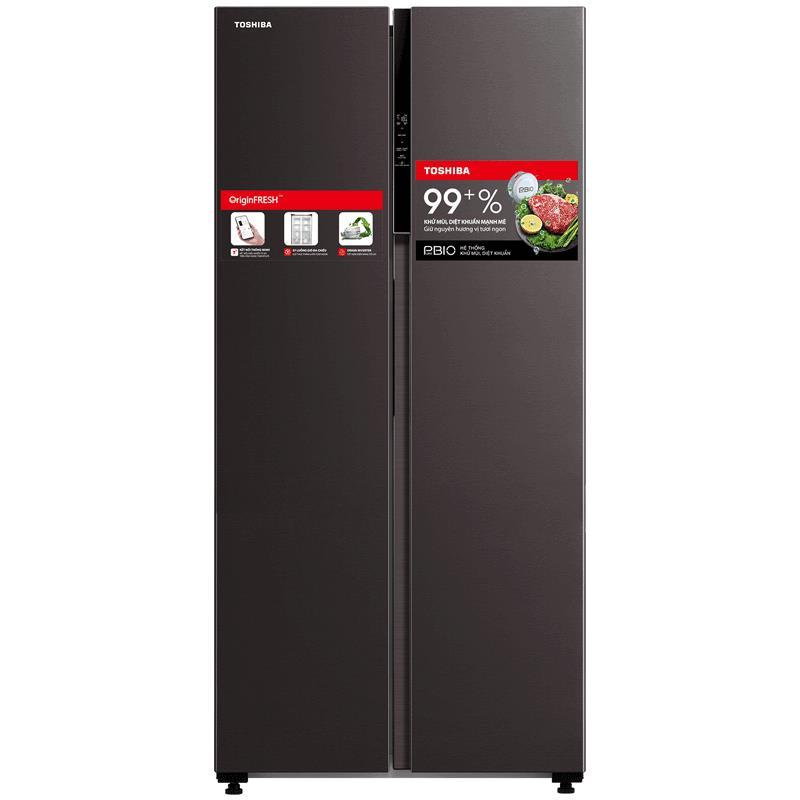 Tủ lạnh SBS Toshiba inverter 460L GR-RS600WI-PMV(37)-SG